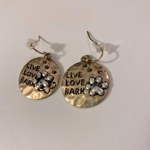 NWT Disc Gold Plated Earrings